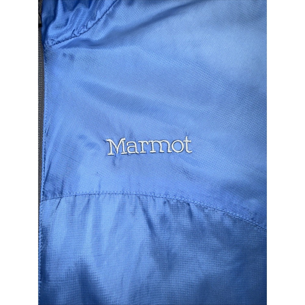 Marmot Women Windbreaker Fleece Line Jacket Full Zip Lightweight Blue Coat Large - Picture 6 of 15